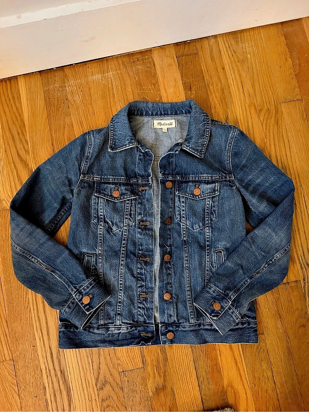 Madewell The Jean Jacket Denim Jacket Size Small Blue